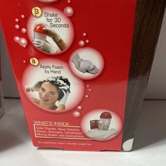 Samy Fat Foam Hair Color G5 Medium Golden Brown 2 Boxes Discontinued - Picture 11 of 14